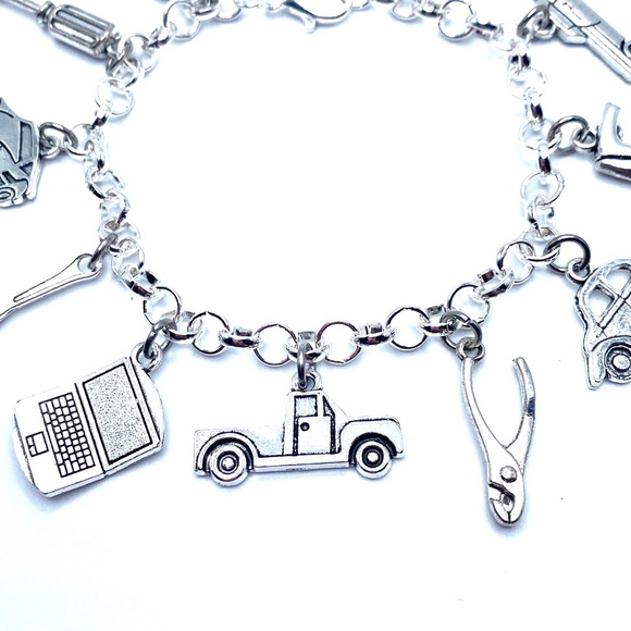 Auto Mechanic Charm Bracelet Technician Service Advisor - Picture 5 of 7